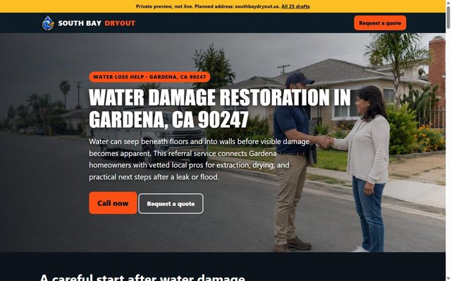 South Bay Dryout website