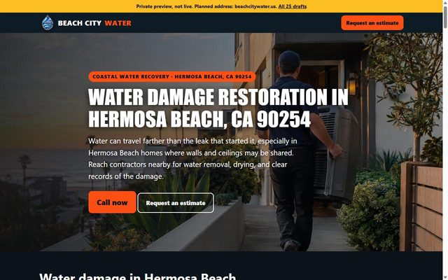 Beach City Water website