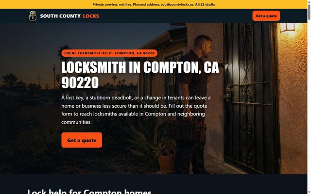 South County Locks website