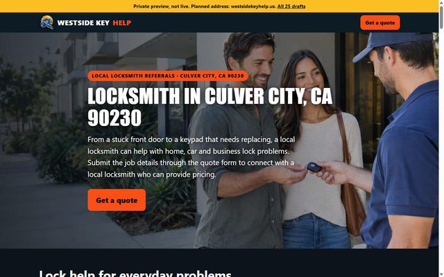 Westside Key Help website
