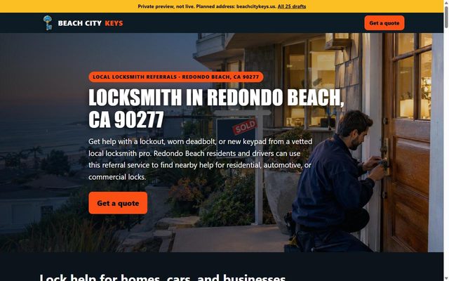 Beach City Keys website