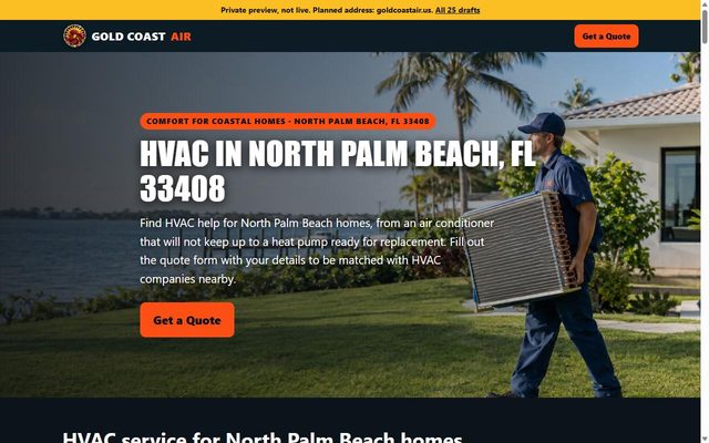 Gold Coast Air website