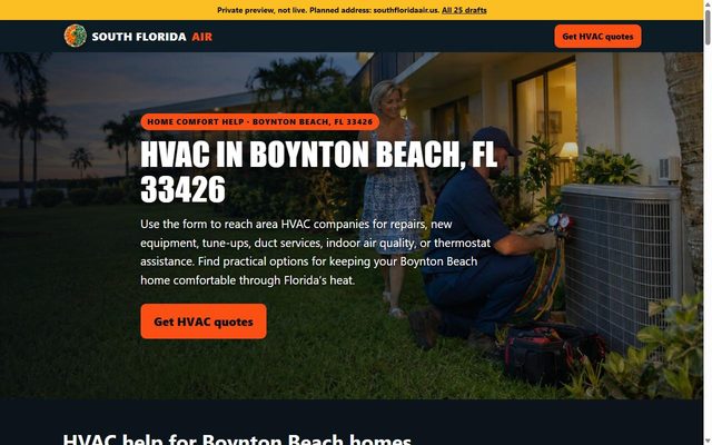 South Florida Air website