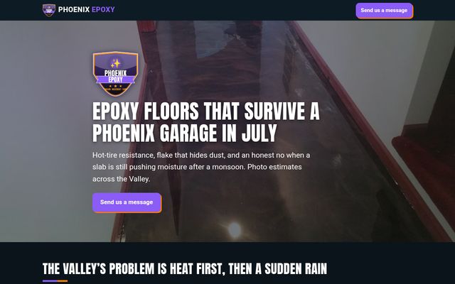 Phoenix Epoxy website