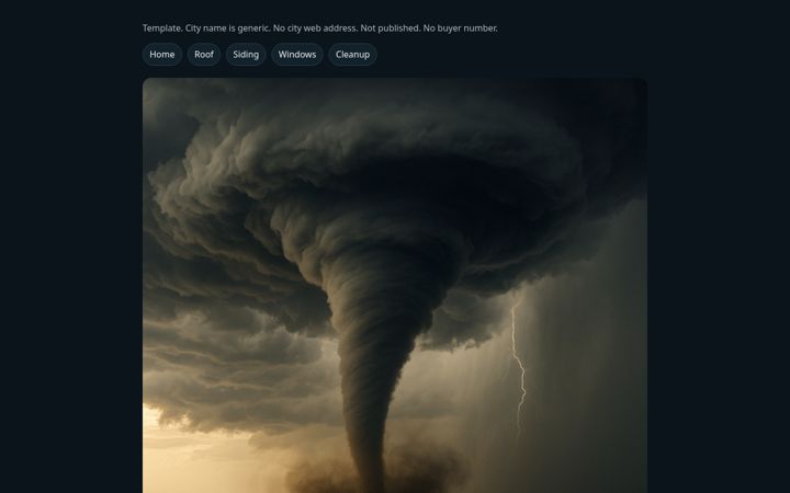 Storm home repair website