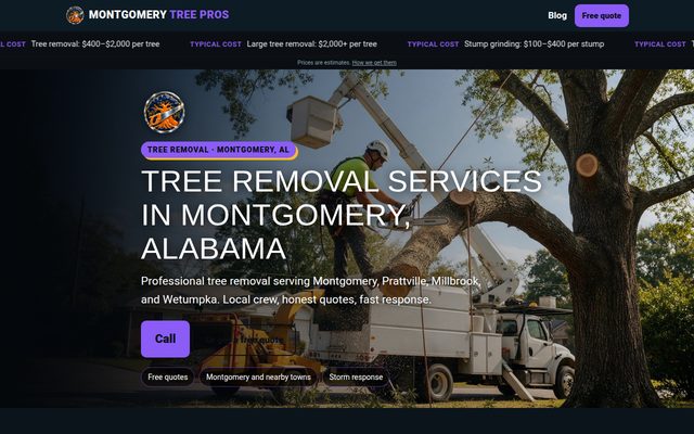 Tree Removal Montgomery website