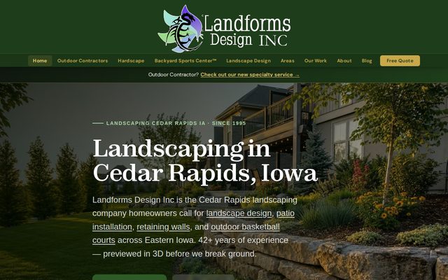 Landforms USA website